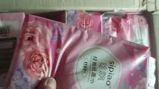 Free Ship   Thùng 10 bịch giấy treo đa năng Hoa Hồng Khăn rút 4