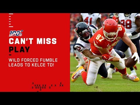Chiefs WILD Forced Fumble Leads to Kelce TD!