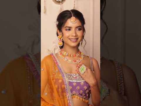 BTS | Bridal Lehenga Shoot in Purple & Mustard | Floral Haldi Look | Rajat Sahu Photography