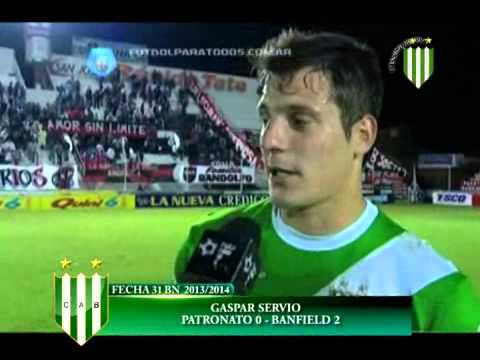 GASPAR SERVIO   PATRONATO 0   BANFIELD 2 FECHA 31 BN 2013 2014  1 3 2014