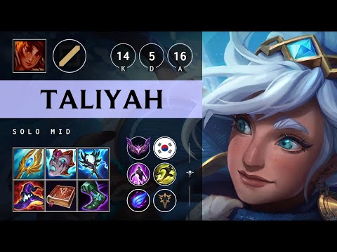 Taliyah Mid vs Anivia - KR Master Patch 25.S1.3