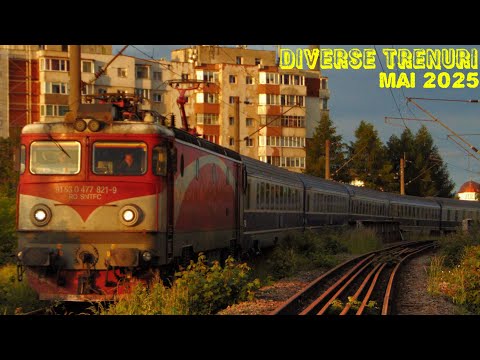 Diverse trenuri filmate în luna Mai