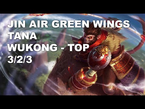 Jin Air Green Wings TaNa Top Wukong vs Kayn - KR Grandmaster Patch 10.9