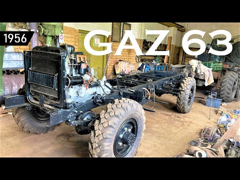 GAZ 63 (1956) - Soviet Military Truck - Restoration - FIRST START - ГАЗ 63 Реставрация