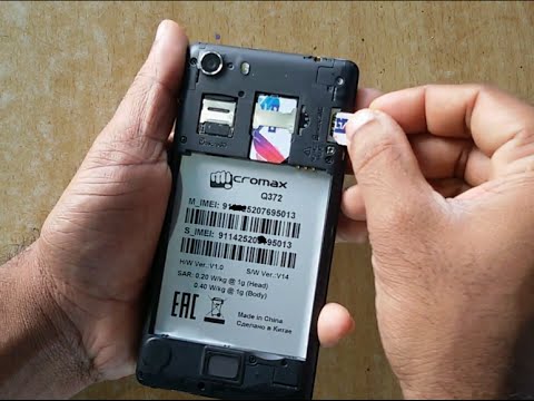 Micromax  UNITE 3 | How to insert SIM card | Micro SIM | Regular SIM | Dual sim | Mobile Tutorial