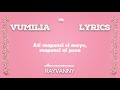 Rayvanny Vumilia Official Lyrics