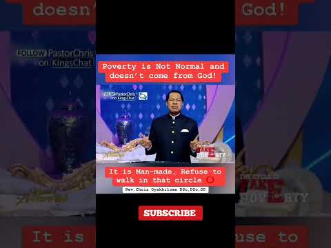 Poverty is not an accident Pastor Chris Oyakhilome