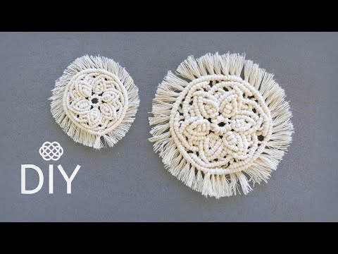 DIAMOND MESH MACRAME TABLECLOTH PATTERN TUTORIAL