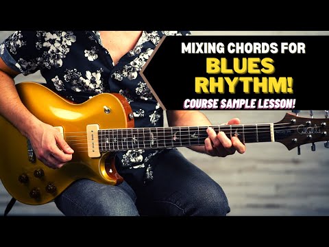 Blues Rhythm Lesson - COURSE SAMPLE! Beginner Blues Rhythm Barre Chord Lesson