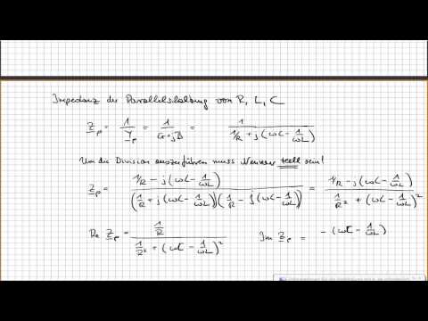 Impedanz einer RLC Parallelschaltung - Grundlagen der Elektrotechnik
