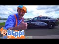 Blippi Explores A Police Car Blippi Kids Fun Educational Cartoons