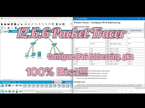 12.6.6 Packet Tracer - Configure IPv6 Addressing.pka