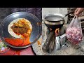 सर्दी में चुल्हे पर बकरे की हल्दी Mutton Pickl
