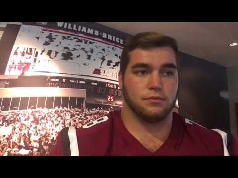 Gamecock OL Zack Bailey talks at USC Football Media Day