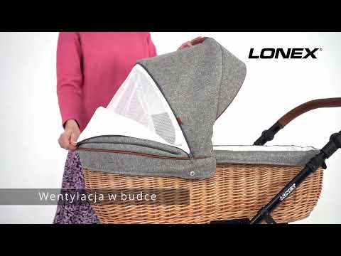 Vaikiškas vežimėlis Lonex PAX EKO PRO 2in1 05 forest video