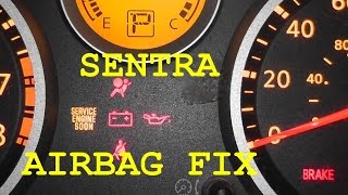 Nissan Sentra Airbag Light Fix - No Tools Required!