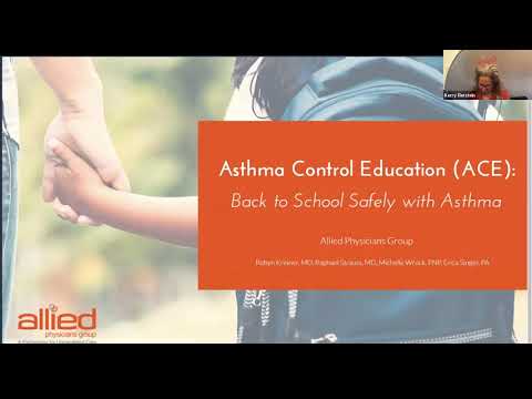 Link to Asthma Control Education ACE: Back to School Safely with Asthma video