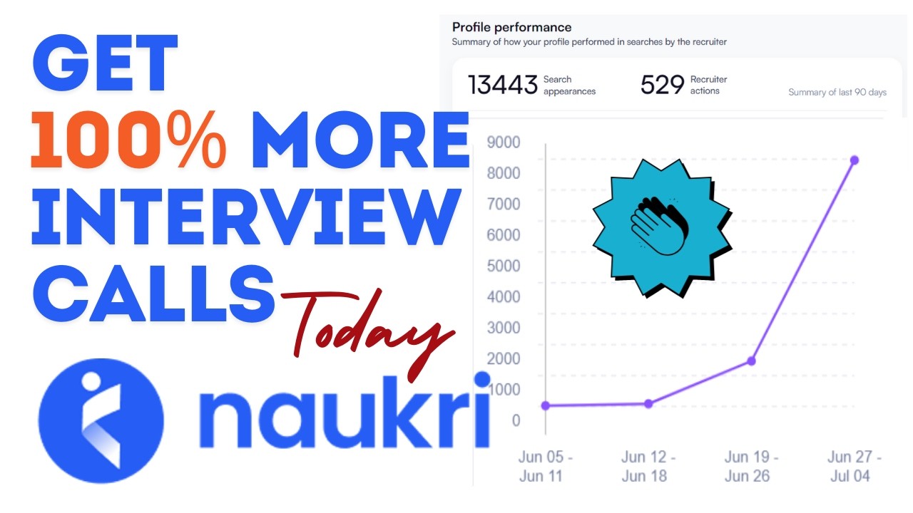 Get 100% more Interview calls from Naukri Portal | Boost your Naukri Profile |Optimize Naukri Search