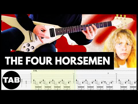 THE FOUR HORSEMEN Metallica Guitar Tab | Lesson | Tutorial | Cover
