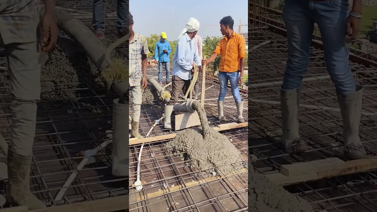 Best RMC technique for filling slabs of bulding #concrete