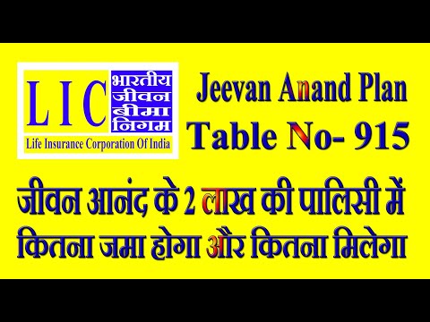 How much will be deposited and how much will be received in Jeevan Anand's 2 lakh policy Jeevan A...