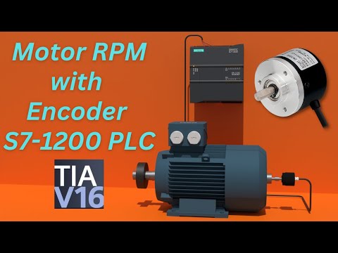 calculate the Motor RPM with the encoder using S7 1200 PLC session #16.0