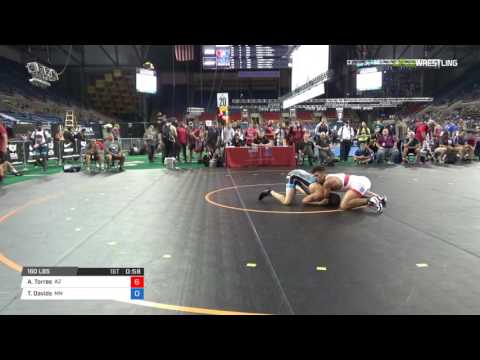 Junior GR 160 Consi of 32 #2 - Andrew Torres (AZ) vs. Tyson Davids (MN)