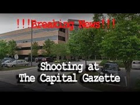 Shooting at Capital Gazette in Annapolis Maryland; Shooter in custody Breaking News June 28 2018 Video