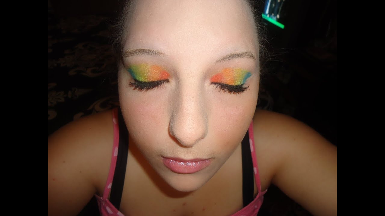 Requested Rainbow Eyeshadow Tutorial