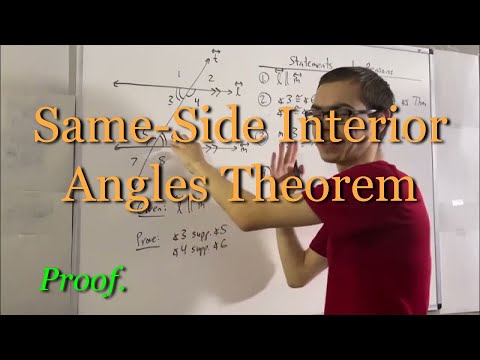 Geometry: The Same-Side Interior Angles Theorem Proof