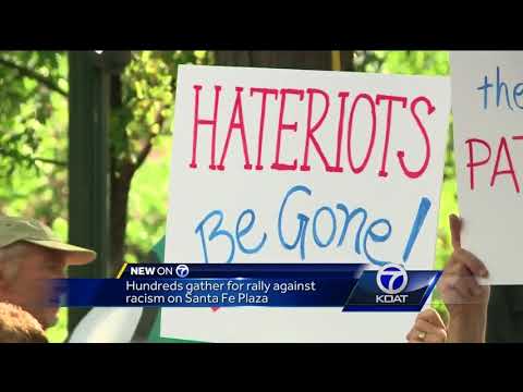 Hundreds pack the Santa Fe Plaza for a Rally Against Racism