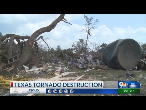Texas tornado destruction