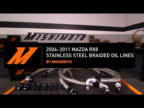 2004-2008 Mazda RX-8 Stainless Steel Braided Oil Lines Features & Benefits By Mishimoto