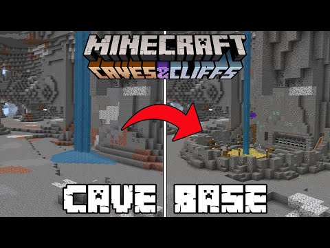 Minecraft 1.17 - Cave Base Transformation! (Caves and Cliffs Update | New Cave Generation)