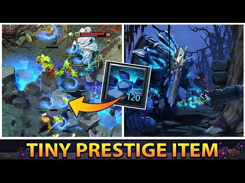 FIRST Pro Gameplay With New TI9 Tiny Prestige Item - EPIC New Avalanche Spell Effect & Animation