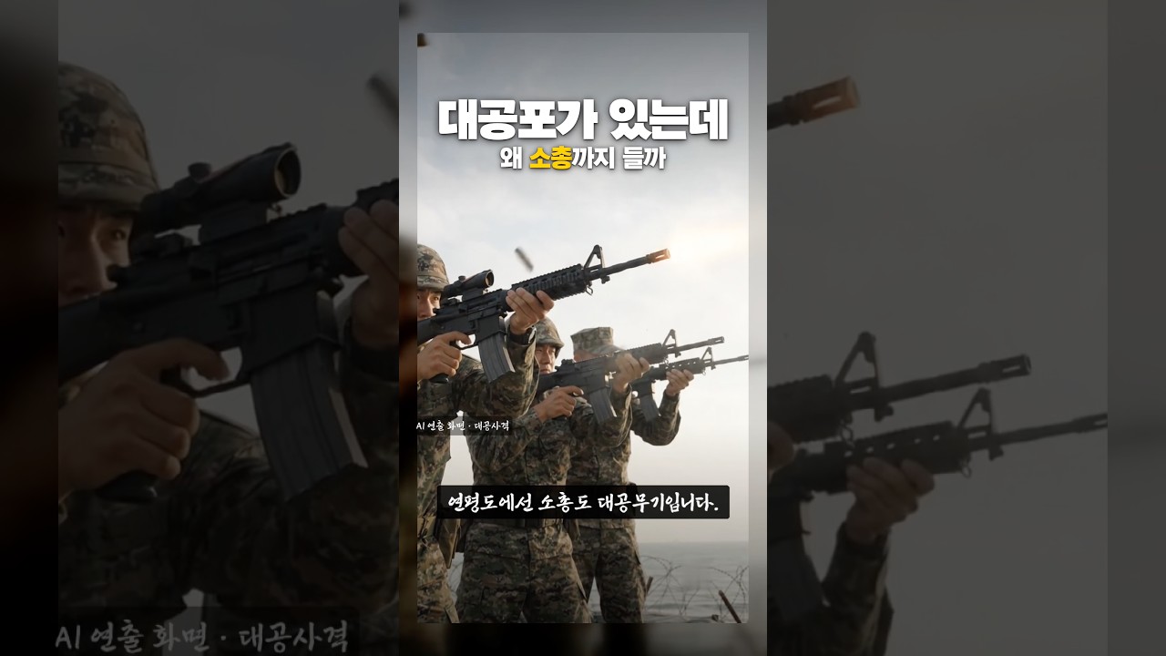 대공포 옆에서 소총까지 하늘을 겨눈 이유
