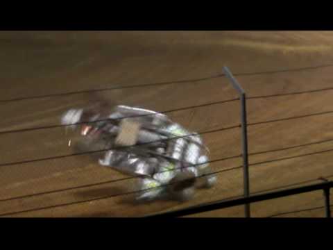 Darwin Speedway 280809 410Sprintcar Wayne Bridgeford Crash Mark Hales