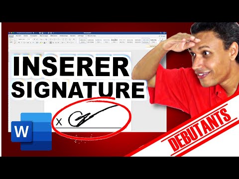COMMENT INSÉRER UNE SIGNATURE DANS UN DOCUMENT WORD (COURS INFORMATIQUE DÉBUTANT SÉNIOR)