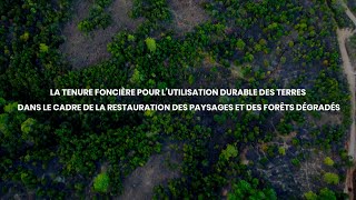 La tenure foncière pour l'utilisation durable des terres dans le cadre de la restauration des...