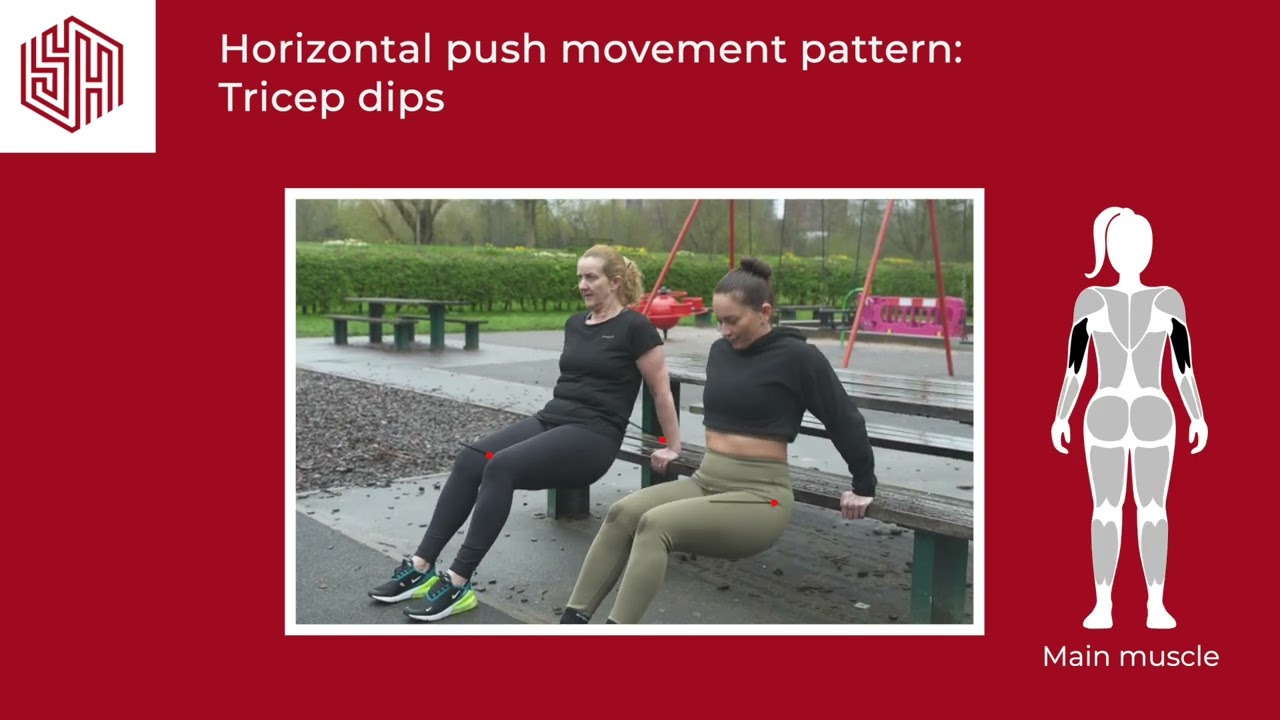 STRONGER at the PARK: Tricep dips