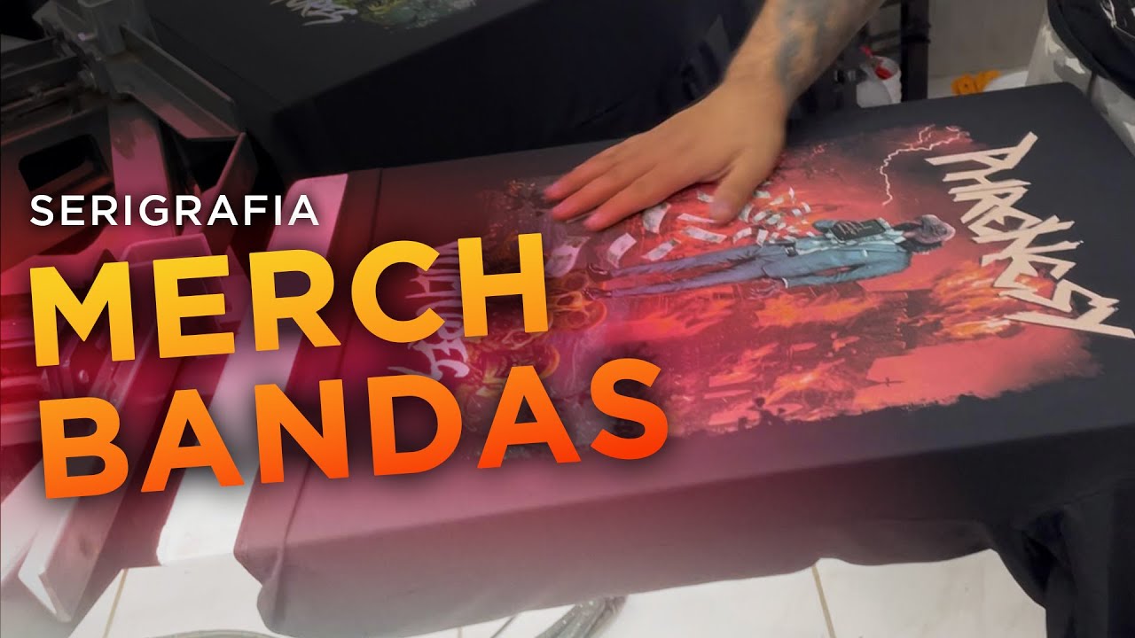 MERCH PARA BANDAS - Serigrafia para a banda PHRENESY (Simulado 12 cores)