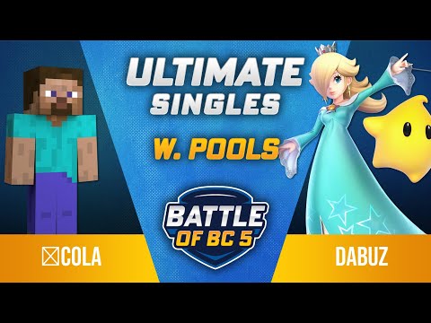あcola (Steve) vs Dabuz (Rosalina) - Ultimate Singles Winners Top 32 - Battle of BC 5
