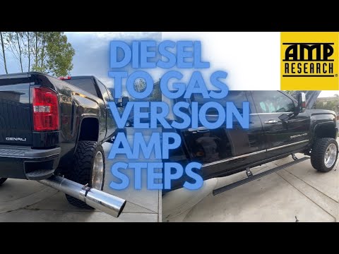 2011 - 2016 2500HD 6.6L LML DURAMAX AMP STEPS FROM DIESEL TO GAS VERSION (IN DETAIL)