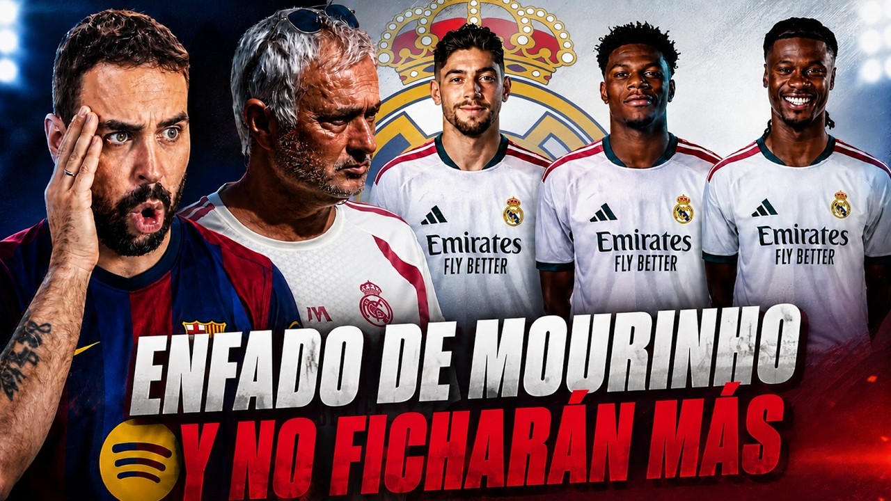 💥BRUTAL ENFADO de MOURINHO por lo de RODRI ¡Y el MADRID NO FICHARÁ MÁS CENTROCAMPISTAS! ¿SUFICIENTE?