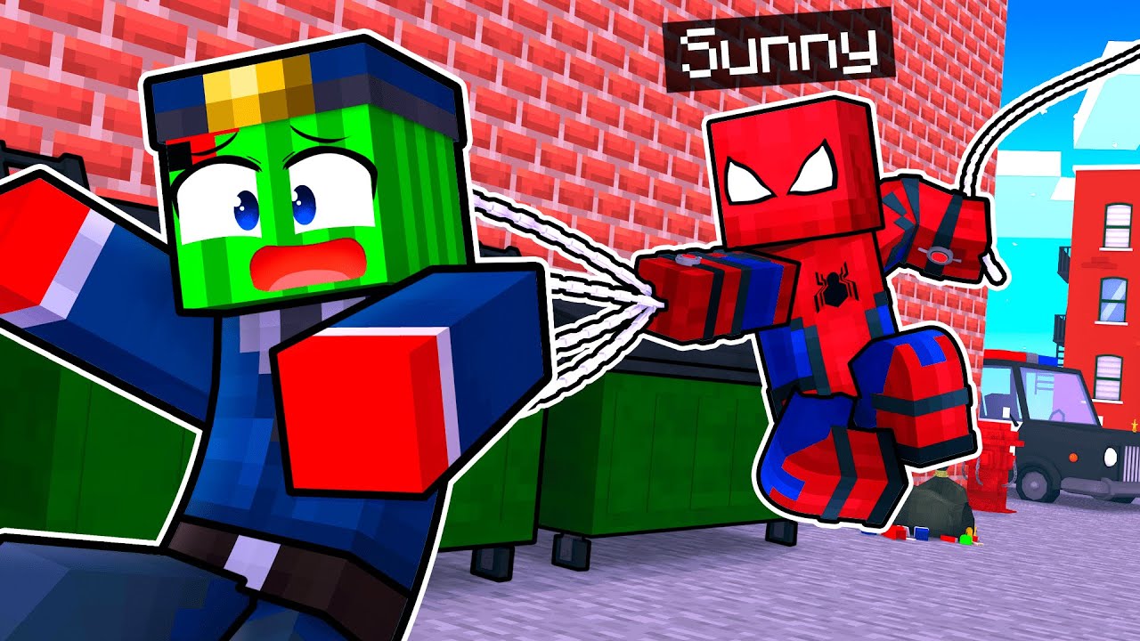 Becoming SPIDERMAN In Minecraft!