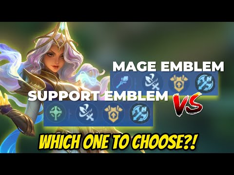 ESMERALDA WITH SUPPORT EMBLEM VS MAGE EMBLEM! - WHICH ONE TO CHOOSE?! | MOBILE LEGENDS