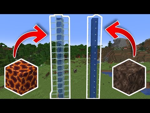 how to make this Easy Bubble Column Water Elevator in Minecraft