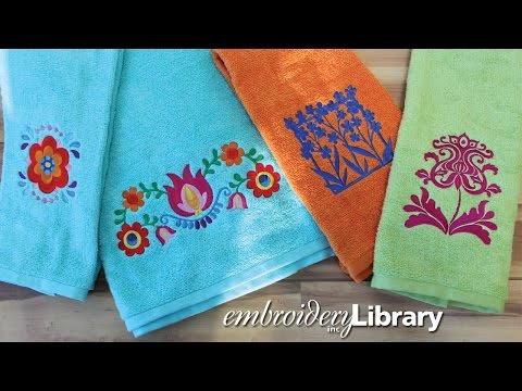 Embroidering on Terry Cloth Towels