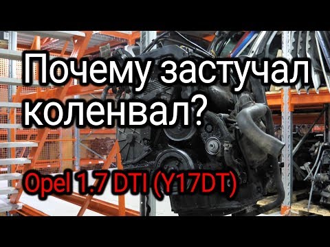 Почему на моторе Opel 1.7 DTI (Y17DT) застучал коленвал?