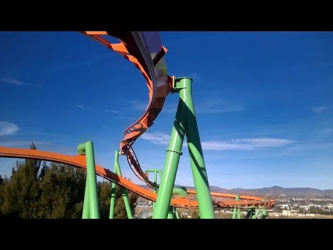Tatsu POV World's Tallest Flying Coaster Six Flags Magic Mountain, Valencia California